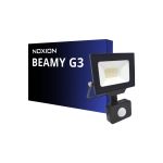 Noxion LED Floodlight Beamy G3.1 Zwart 20W 2200lm 100D - 840 Koel Wit | IP44 - Bewegings- en Lichtsensor - Symmetrisch 
